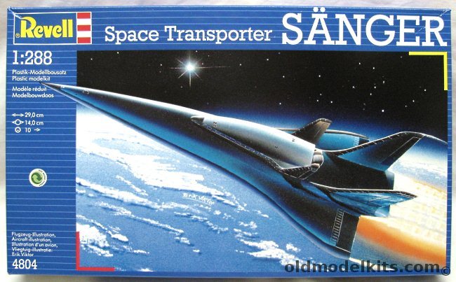 Revell 1/288 Snger Space Transporter with HORUS Orbital Glider and CARGUS Payload Rocket, 4804 plastic model kit